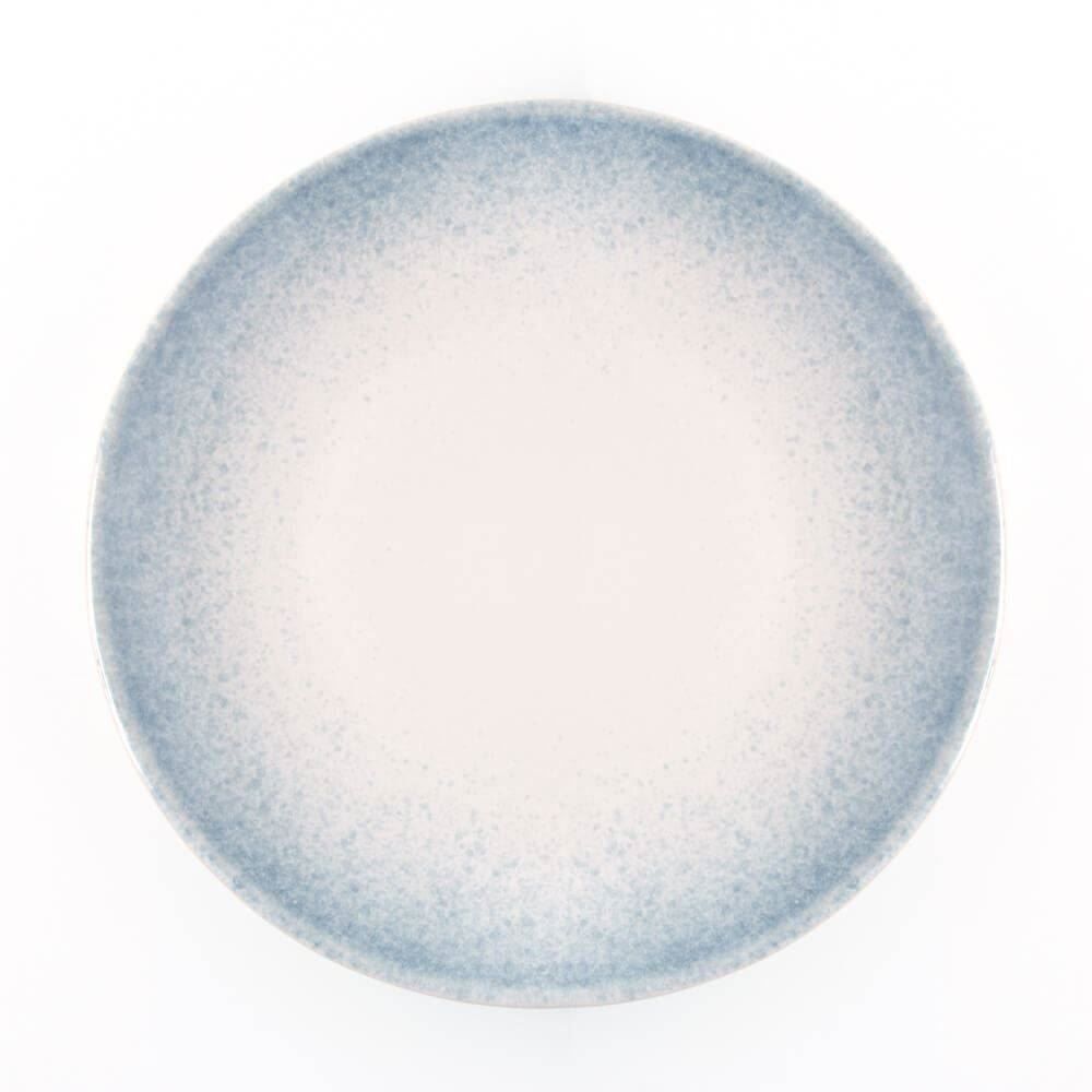 Prato de Sobremesa Ivy Azul Havan Casa 21Cm - Cerâmica