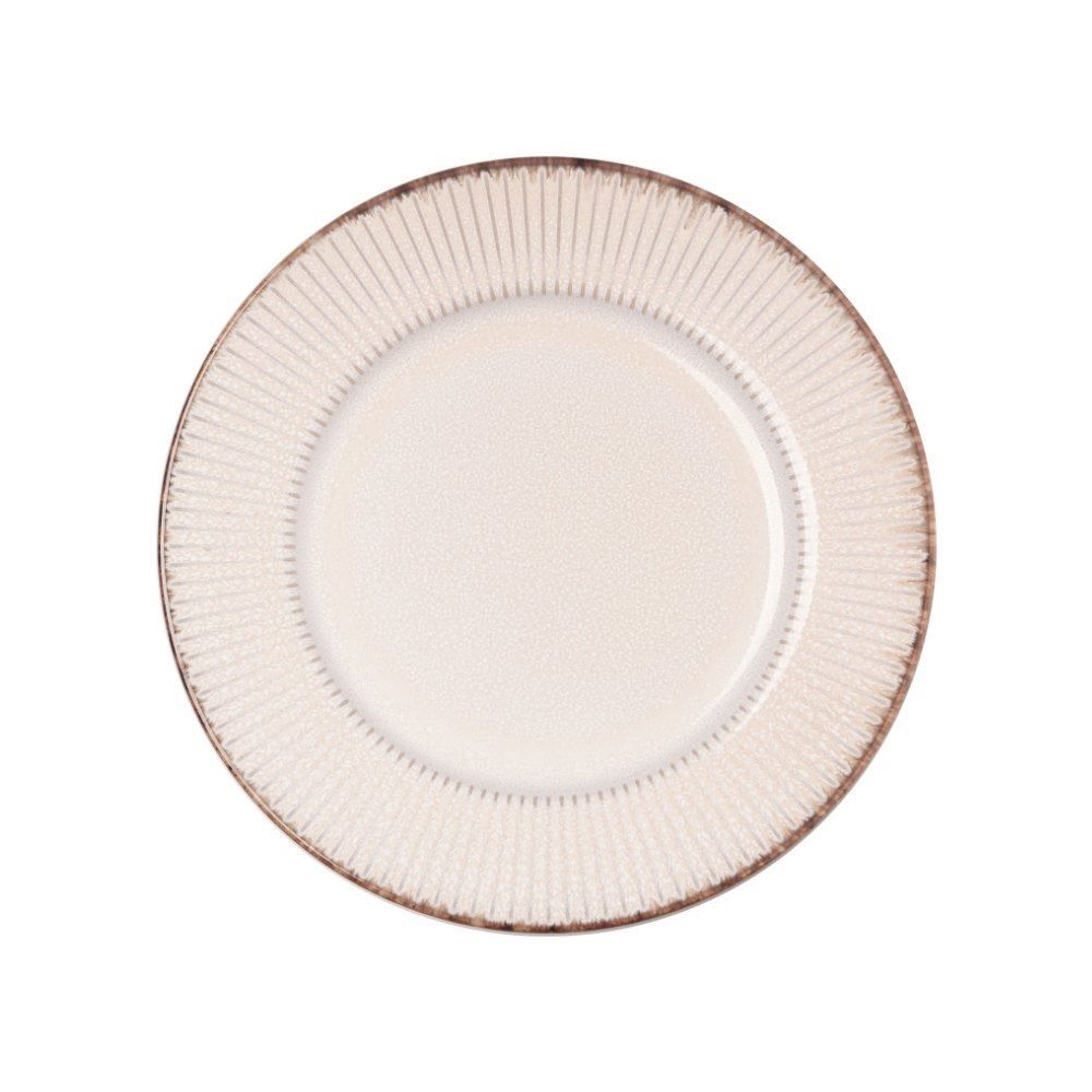 Prato De Sobremesa Linear Lyor 20 Cm - Branco