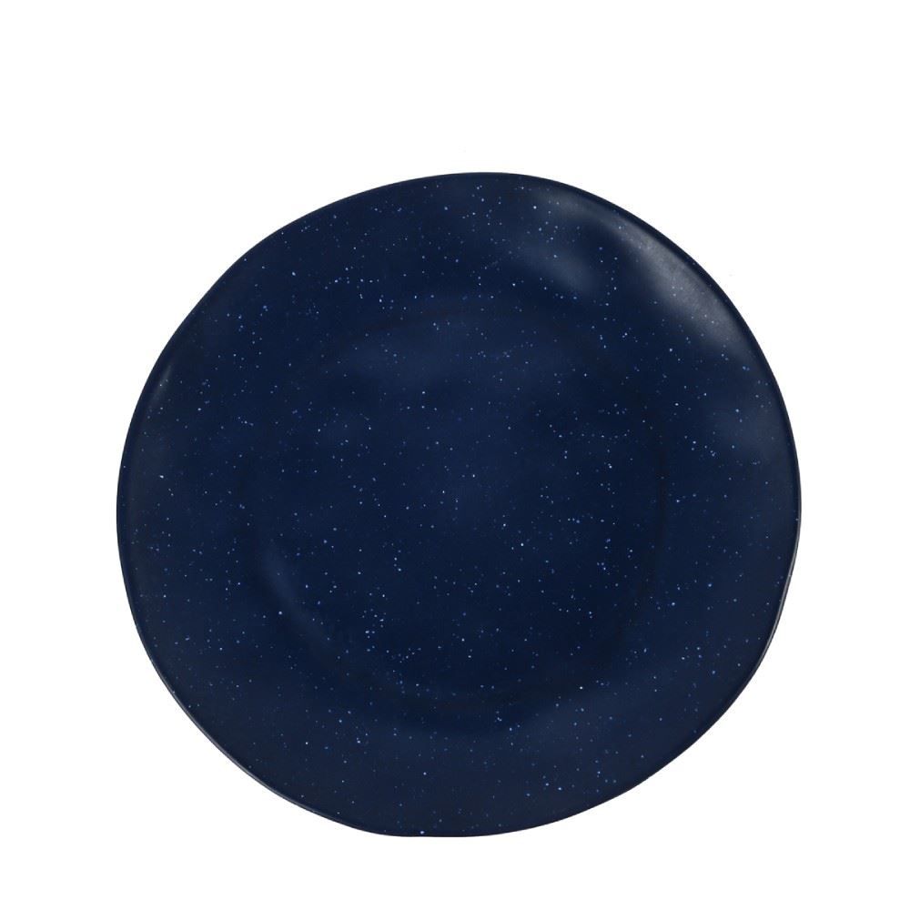 Prato De Sobremesa Melamina Organic Havan Casa 23 Cm - Azul e Branco