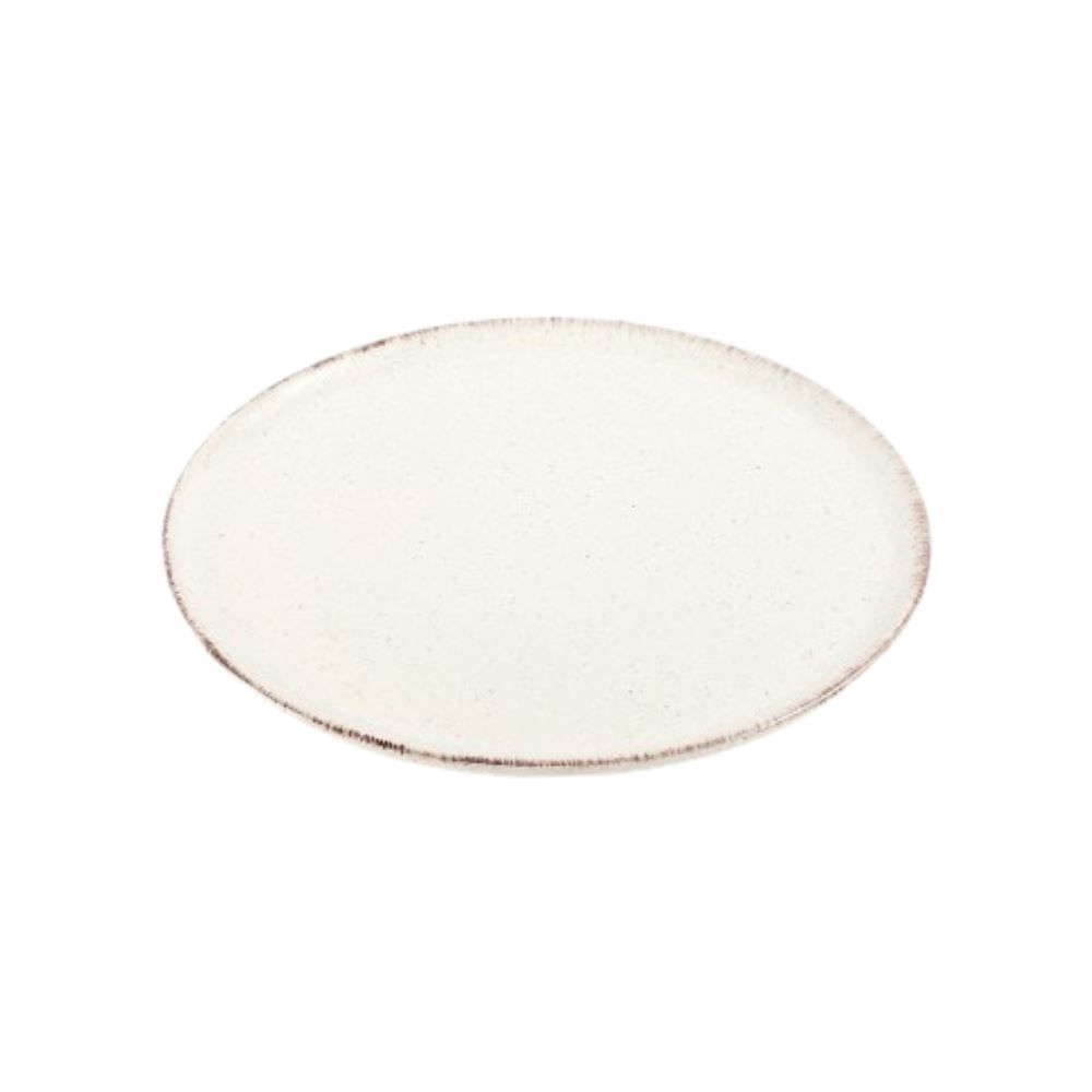 Prato De Sobremesa Naturalle Off White Havan Casa 21Cm - Cerâmica