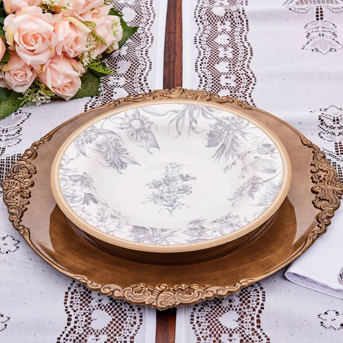 Prato Fundo Alleanza 24Cm - Garden