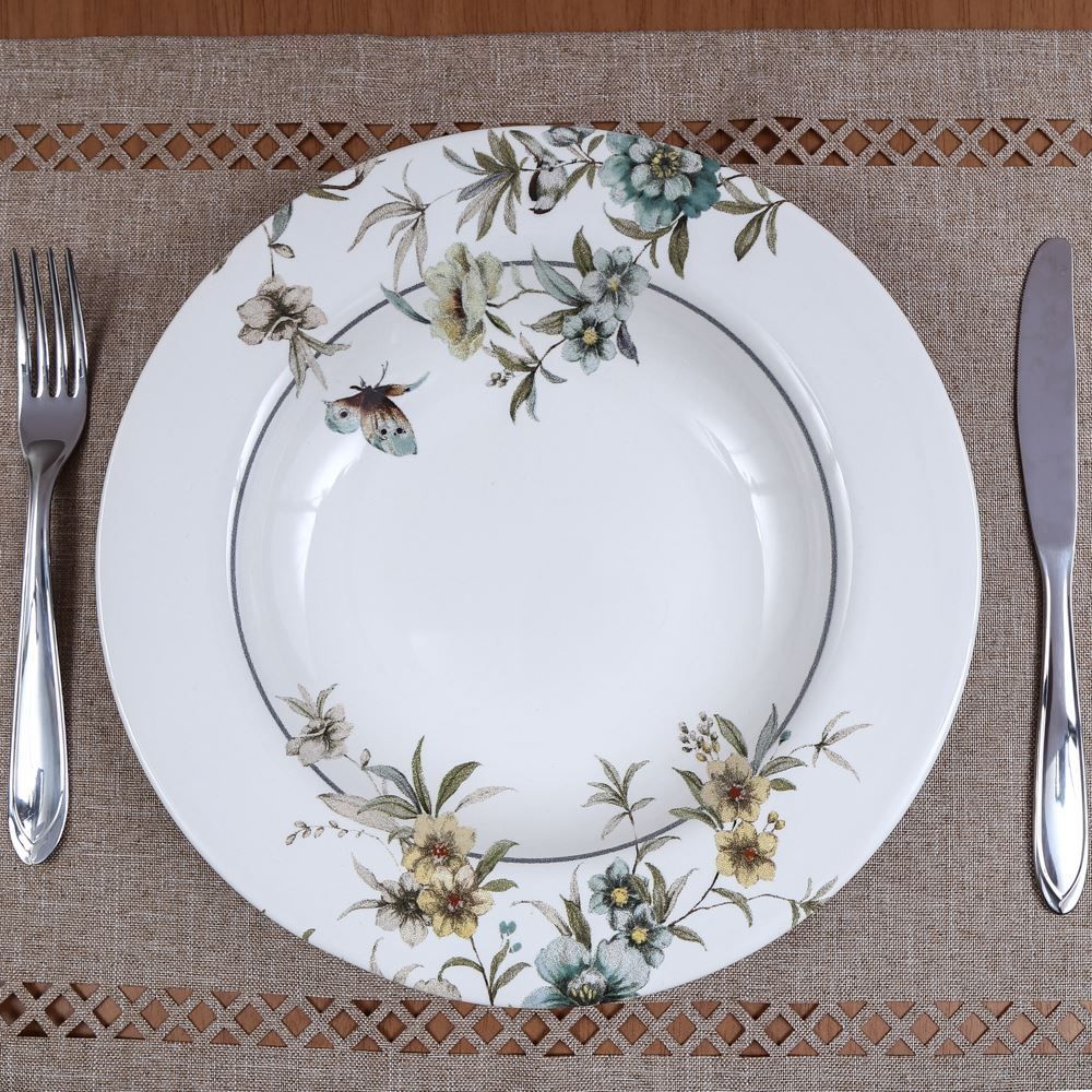 Prato Fundo Blue Garden Havan Casa - 24,5cm