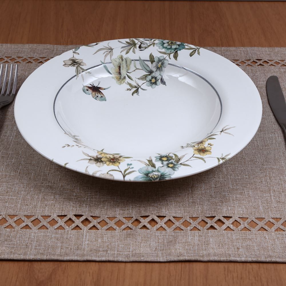 Prato Fundo Blue Garden Havan Casa - 24,5cm