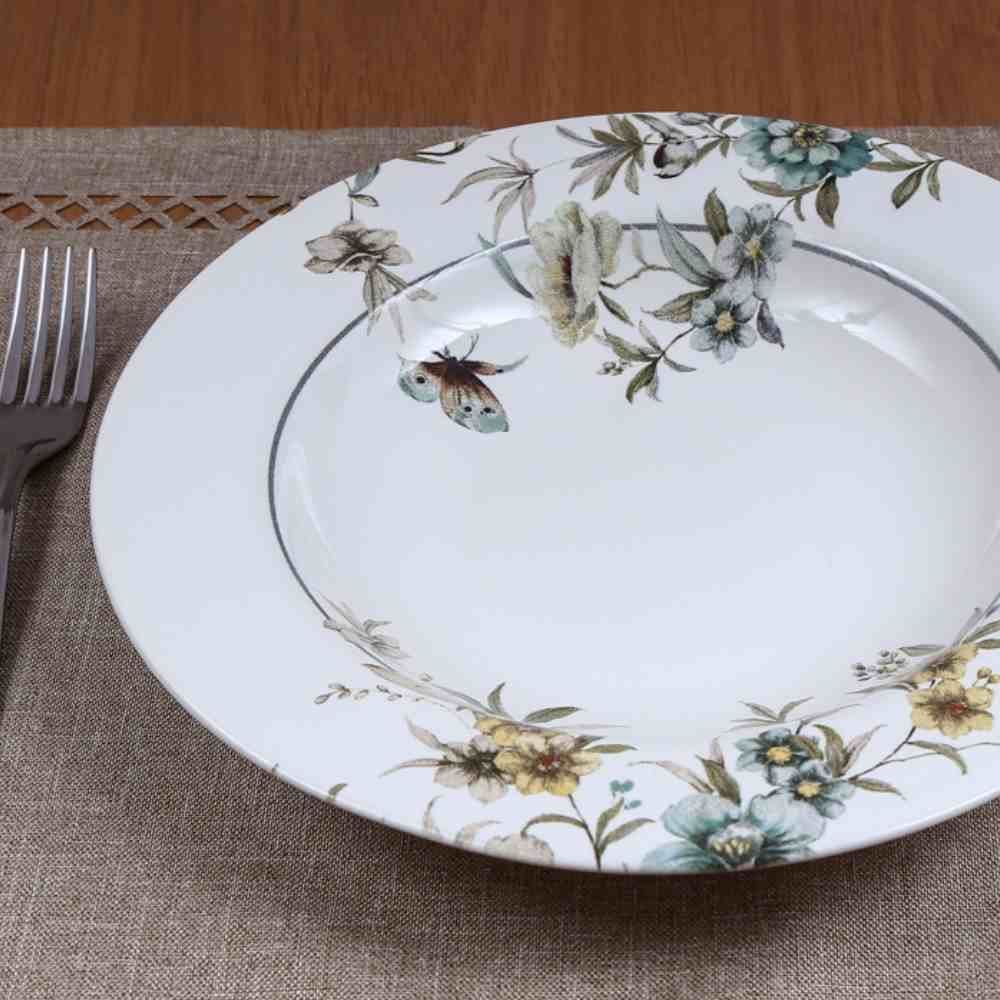 Prato Fundo Blue Garden Havan Casa - 24,5cm