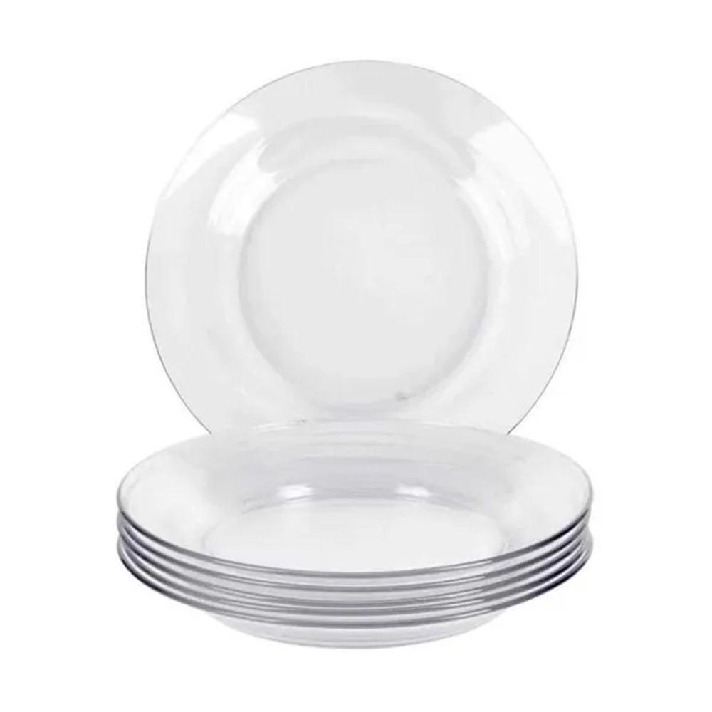 Prato Fundo De Vidro Class Multipresentes - 22cm