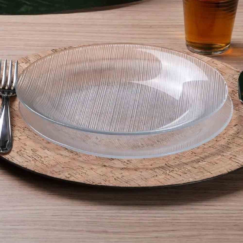 Prato Fundo Diamante Duralex 22,4Cm - Vidro Transparente