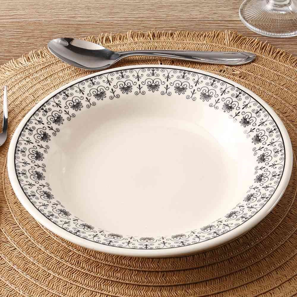 Prato Fundo Donna Renda 21,Cm - Cerâmica