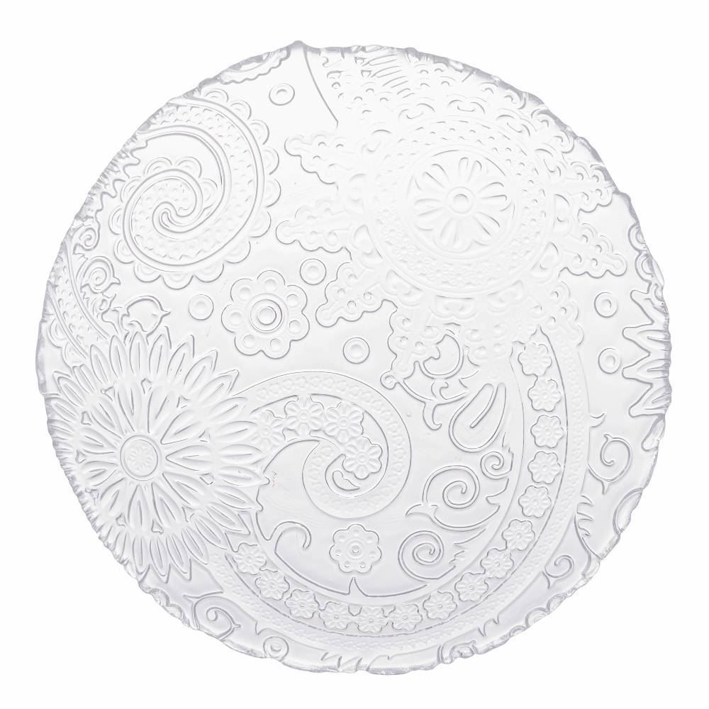 Prato Fundo Em Vidro Lyor 21Cm - Transparente