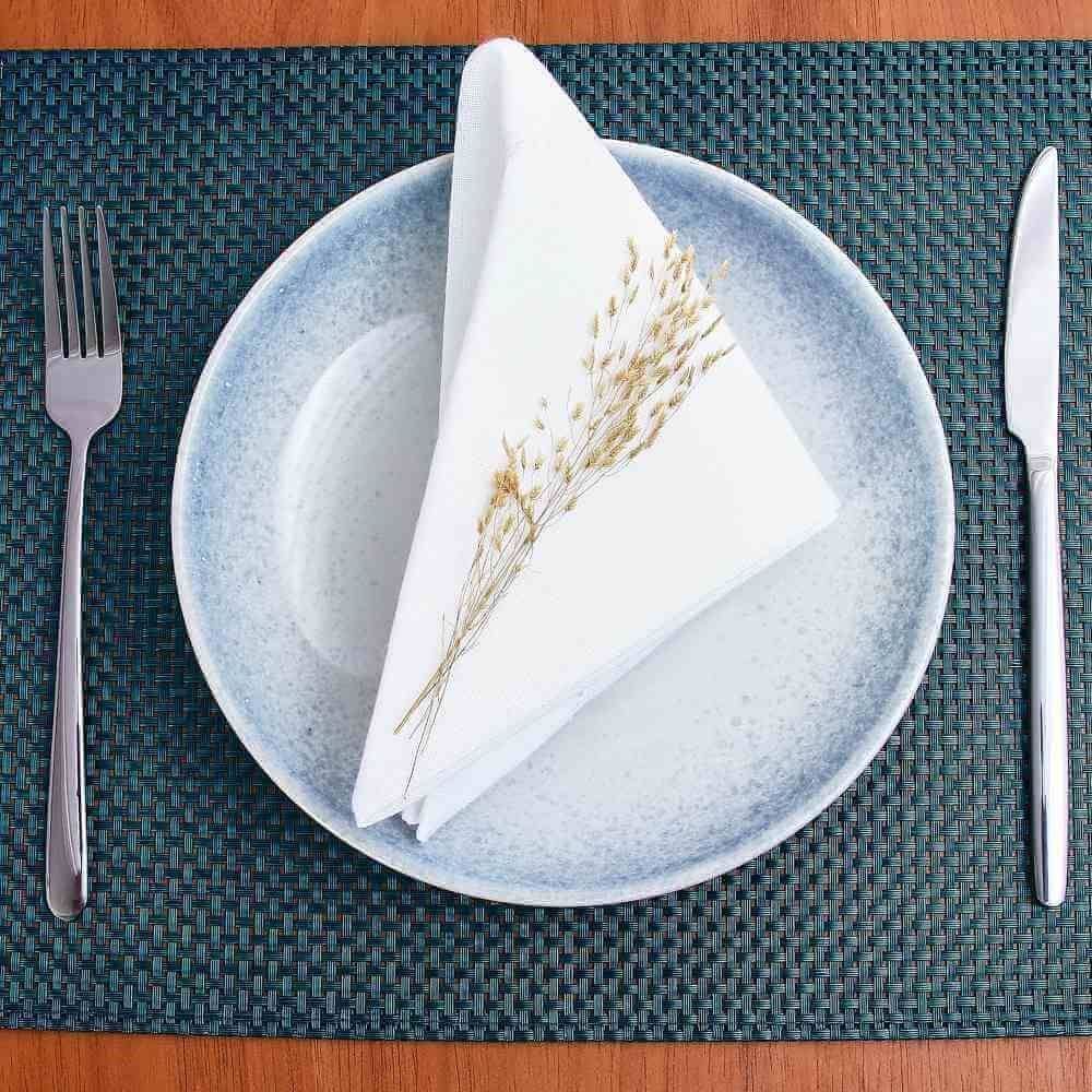 Prato Fundo Ivy Azul Havan Casa 21,5Cm - Cerâmica