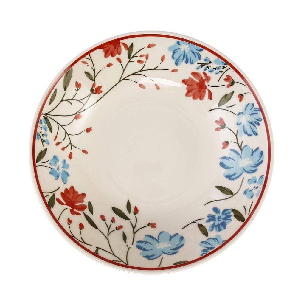Prato Fundo Mary Biona By Havan Casa 20,5Cm - Cerâmica Floral 