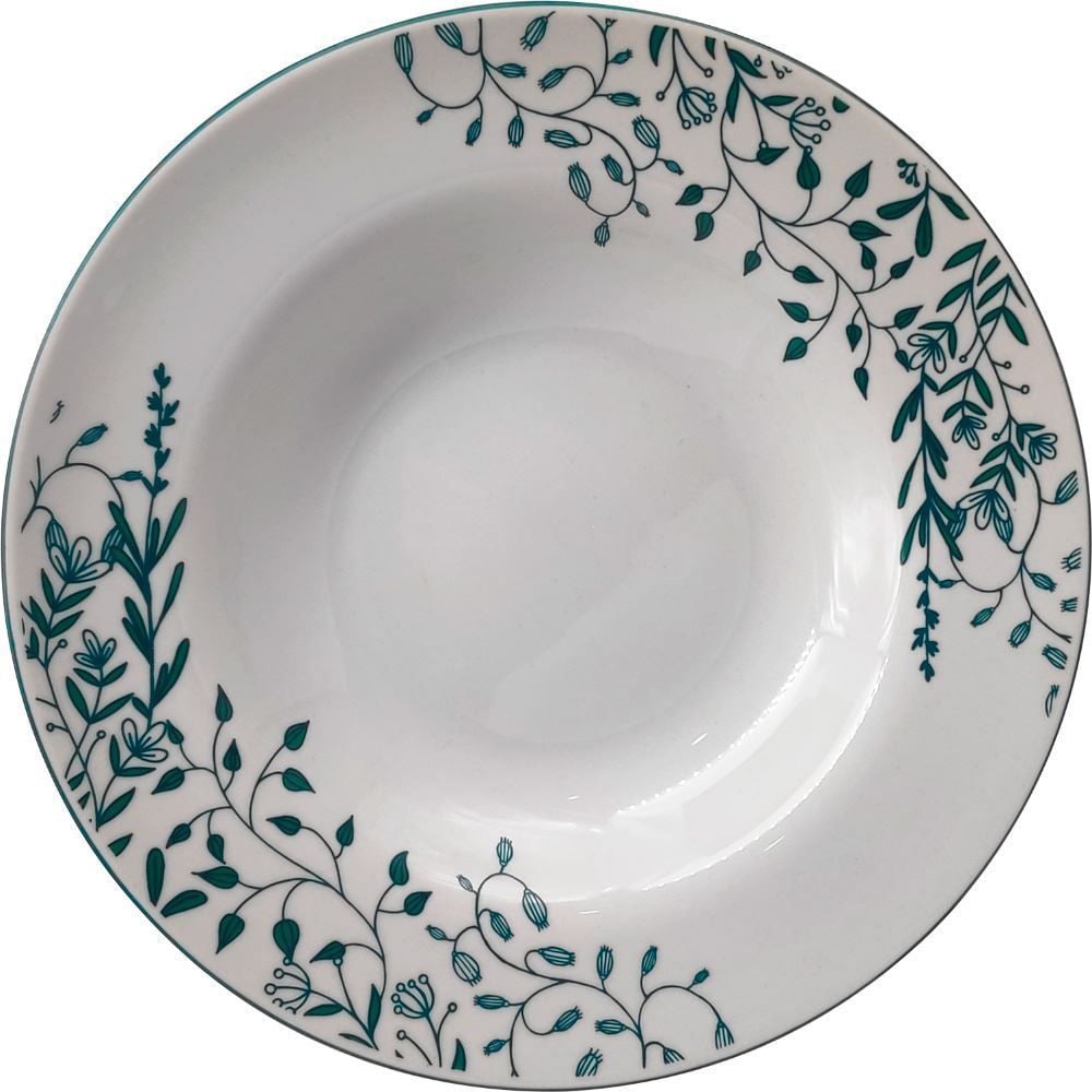Prato Fundo Porcelana Aurora 23Cm Havan Casa - Branco