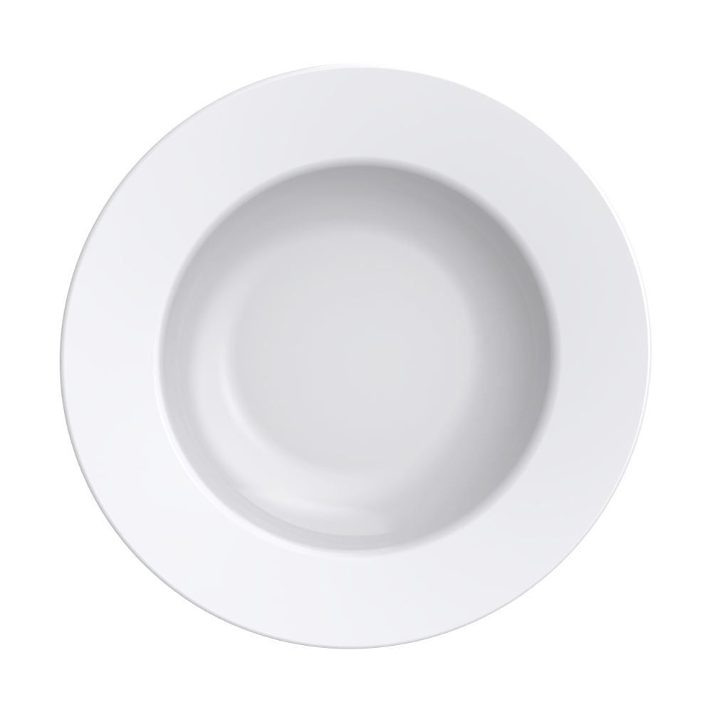 Prato Fundo Maria Augusta Tramontina De Porcelana 23Cm - Porcelana Branca