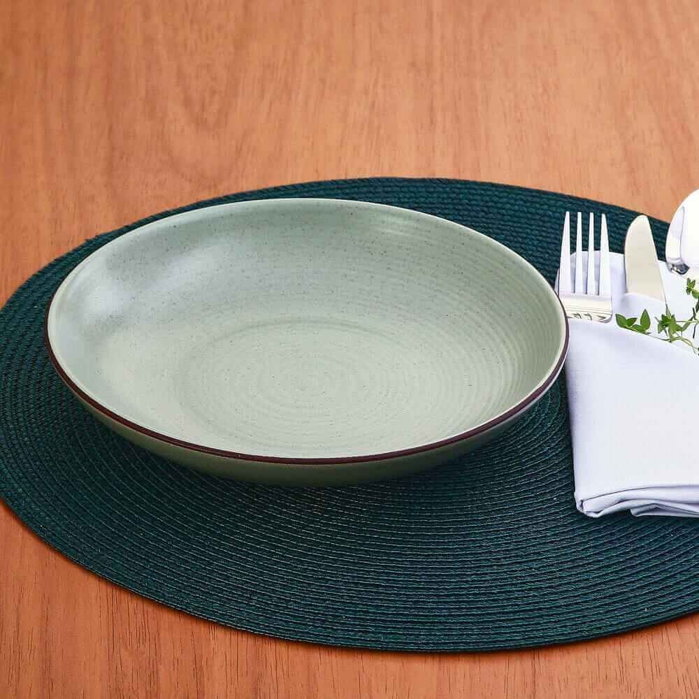 Prato Fundo Wave Havan Casa 21,5Cm - Verde Fosco