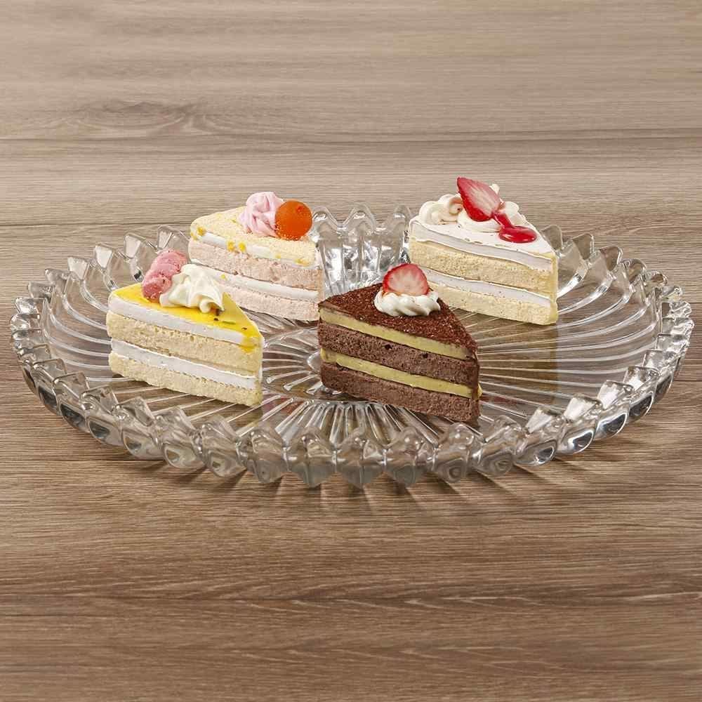 Prato Para Bolo Brazilia L'hemitage 29Cm - Vidro