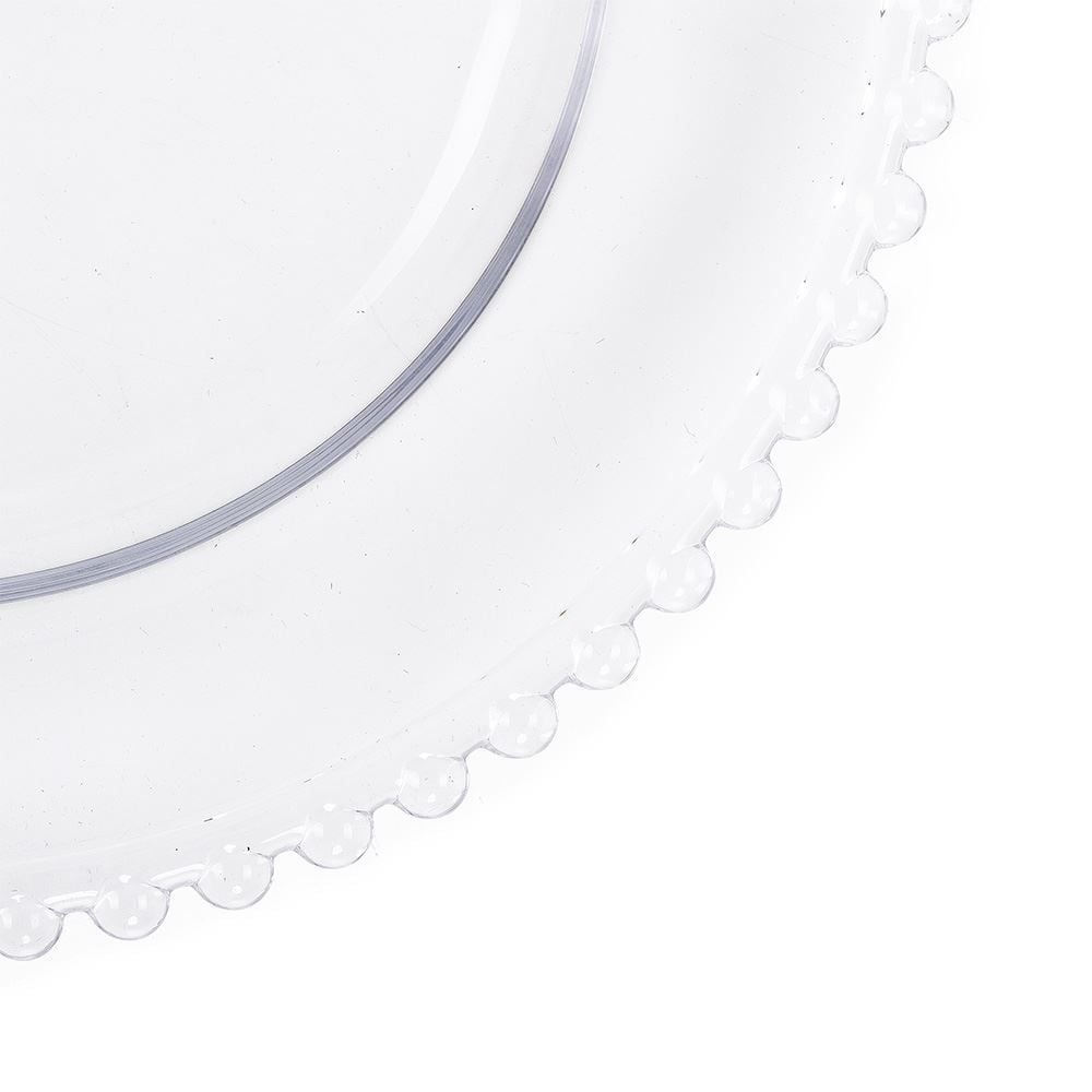 Prato de Sobremesa Pearl Clear Wolff 20Cm - Cristal