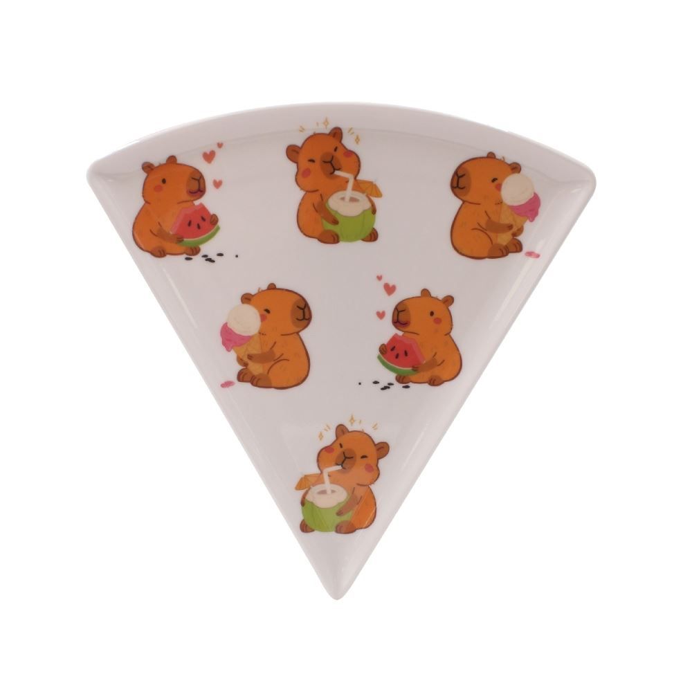 Prato Pizza Melamina Capivara Havan Casa - 22Cm