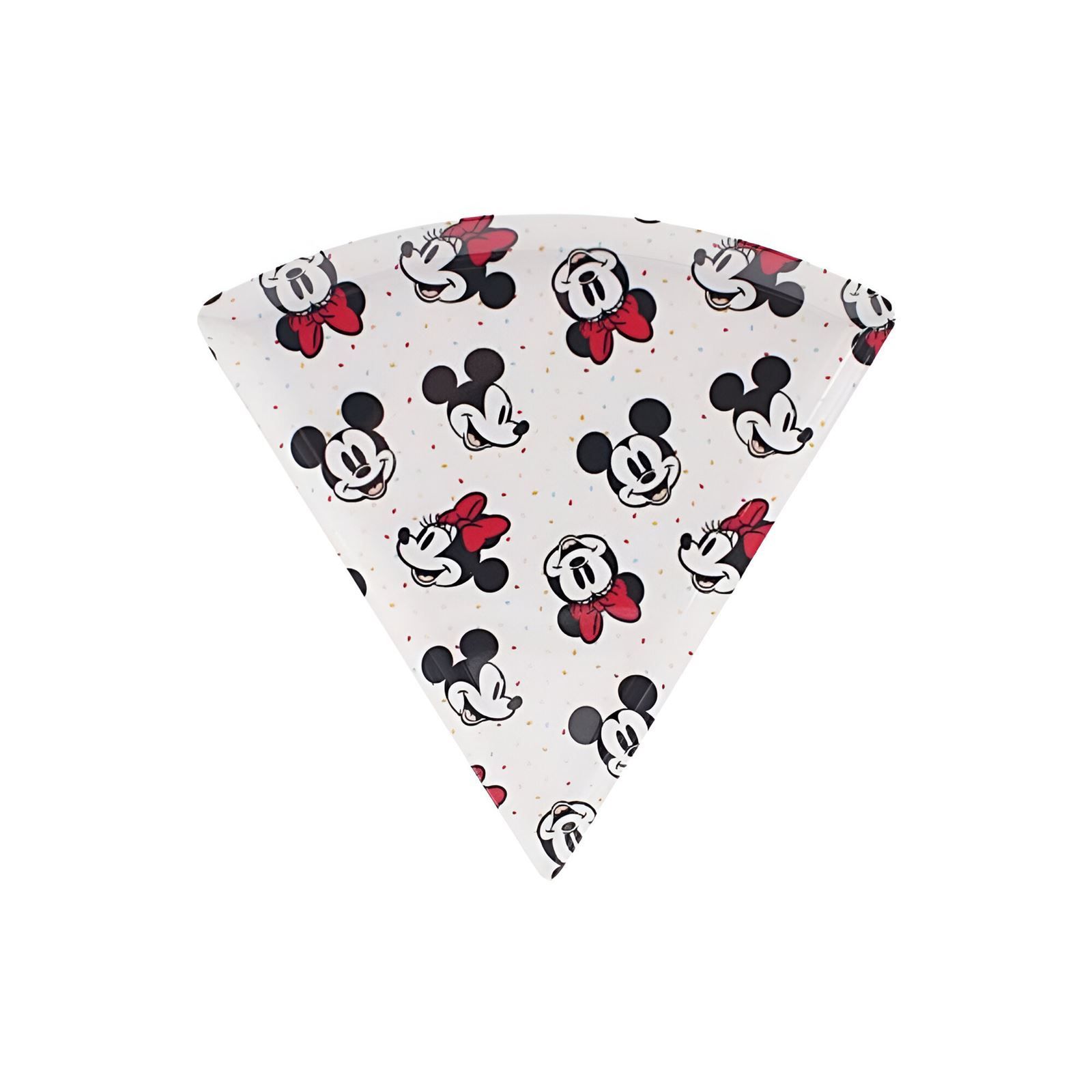 Prato Pizza Melamina Disney 22Cm - Mickey e Minnie
