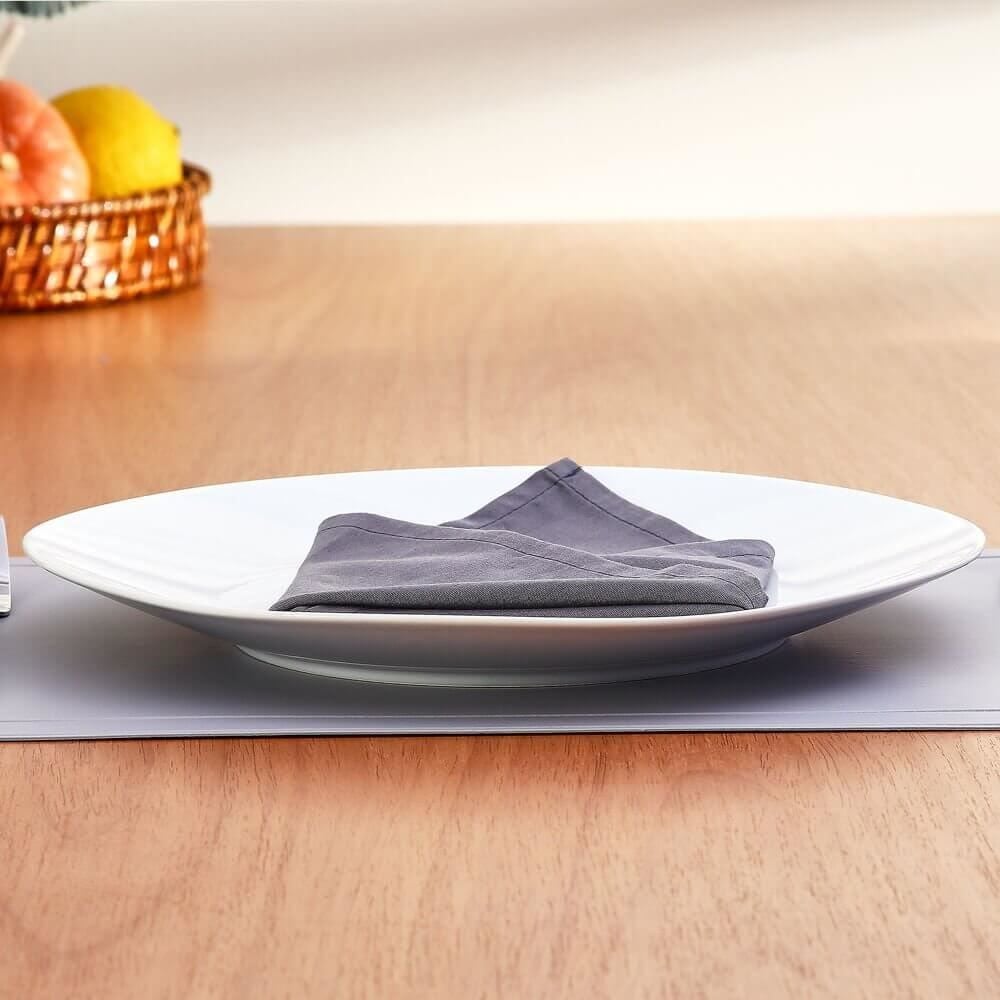 Prato Raso Cerâmica Soho Noah 30Cm - Branco