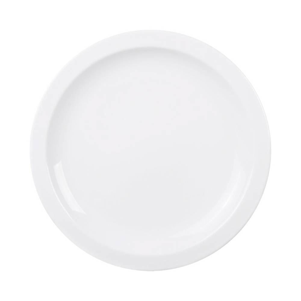 Prato Raso de Porcelana Laura Tramontina 25,4Cm - Branco
