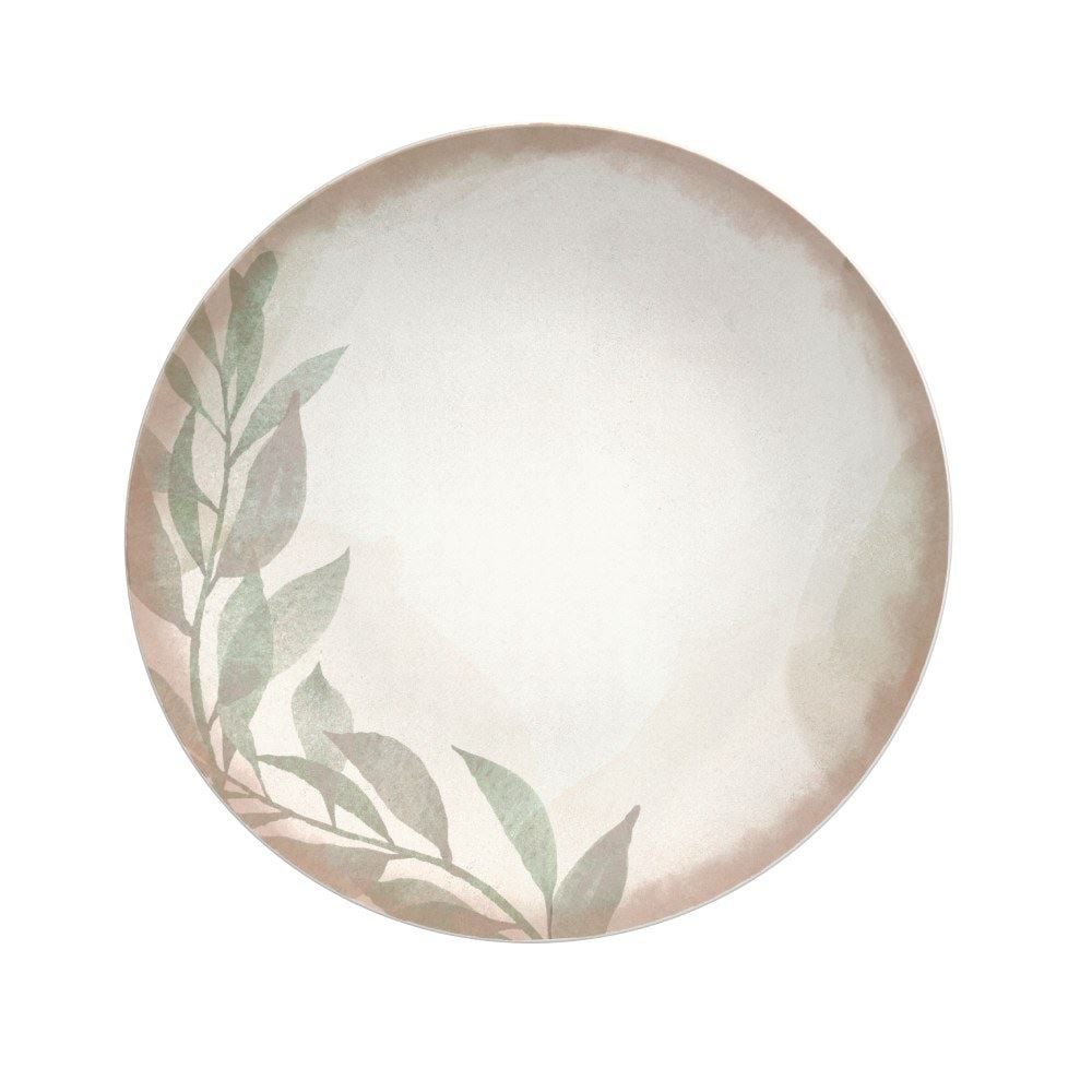 Prato Raso Decorado Porcelana Tramontina 28Cm - Natur