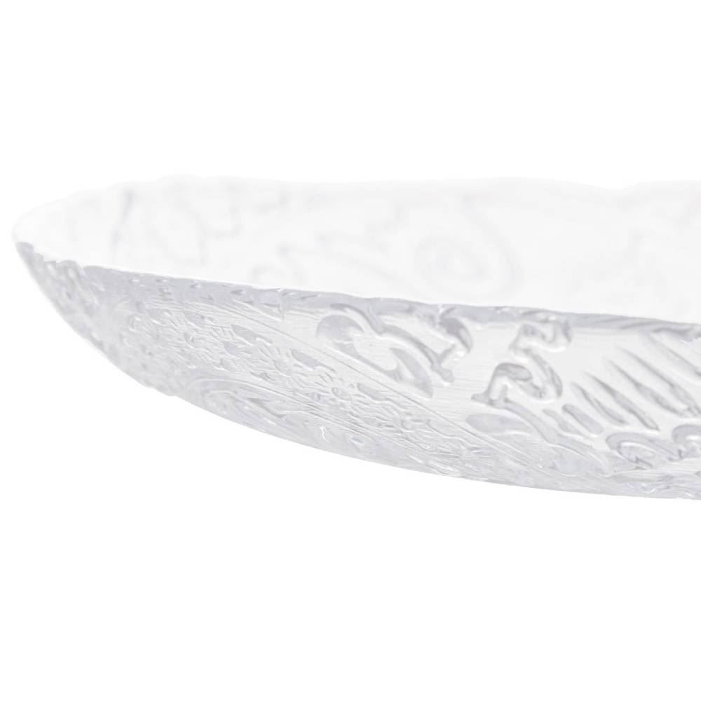 Prato Raso Em Vidro Lyor 28,5Cm - Paisley 