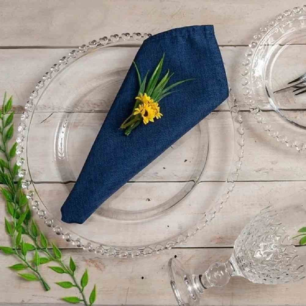 Prato Raso Lyor Borda Coração 28Cm - Vidro Transparente