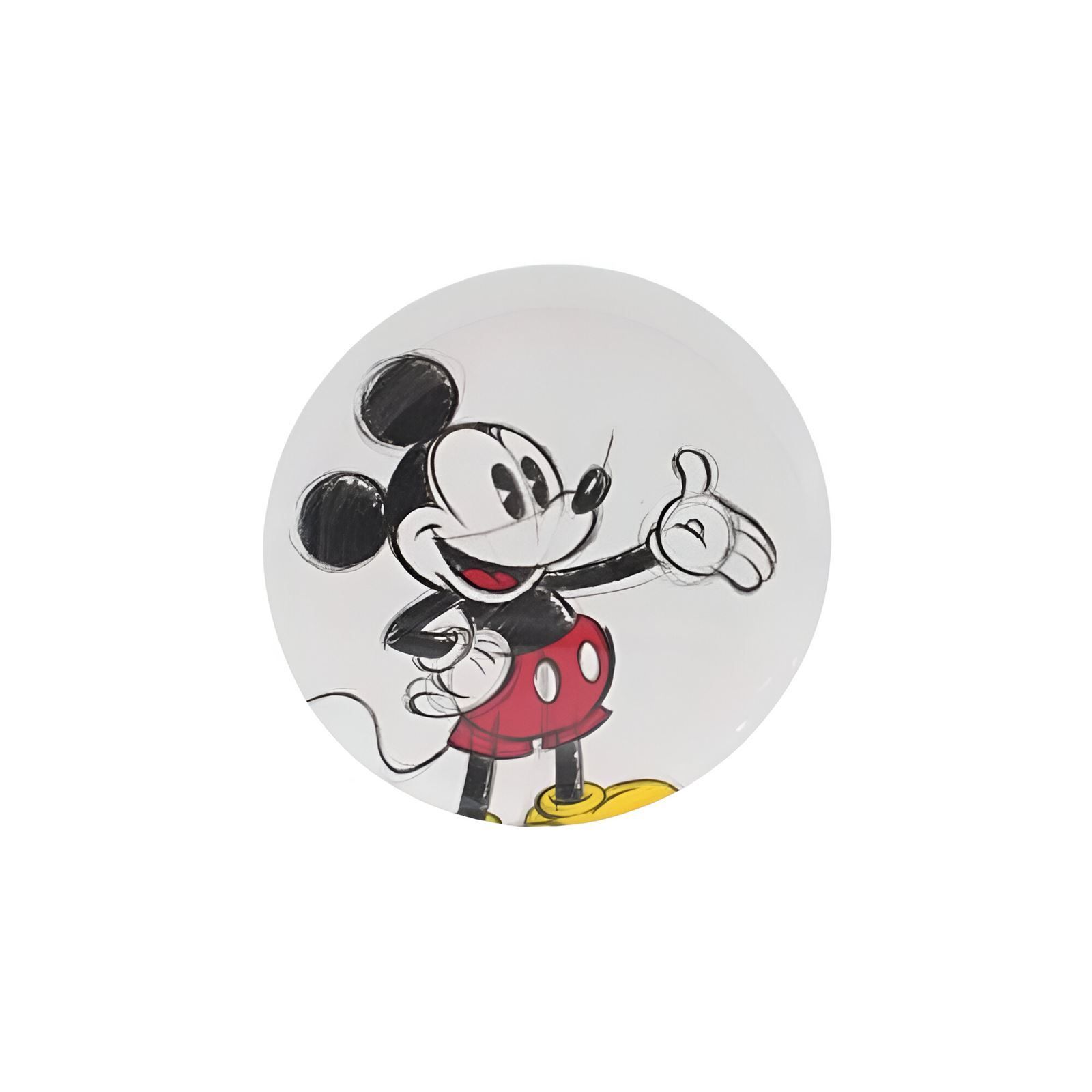 Prato Raso Melamina Disney 20,2Cm - Mickey