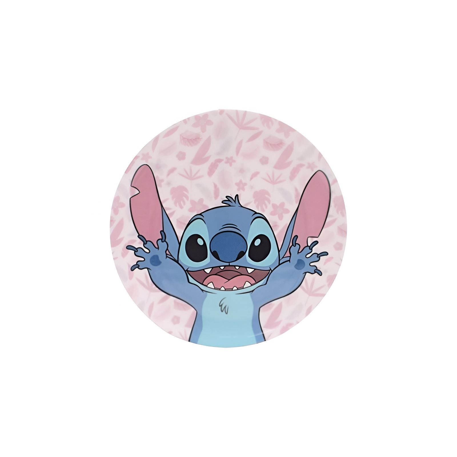 Prato Raso Melamina Disney 20,2Cm - Stitch Folhagem 