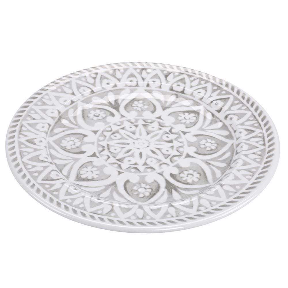 Prato Raso Melamina Havan Casa 28Cm - Boho