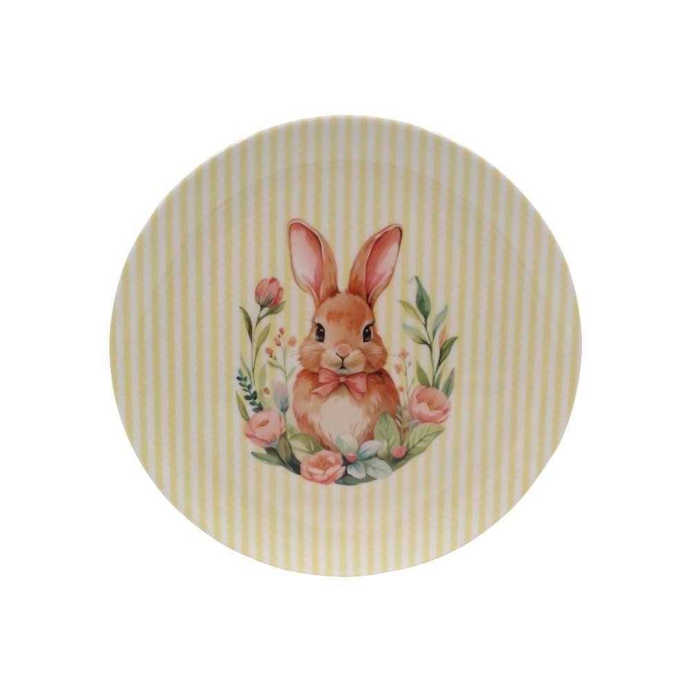 Prato Raso Melamina Páscoa Havan Casa 25Cm