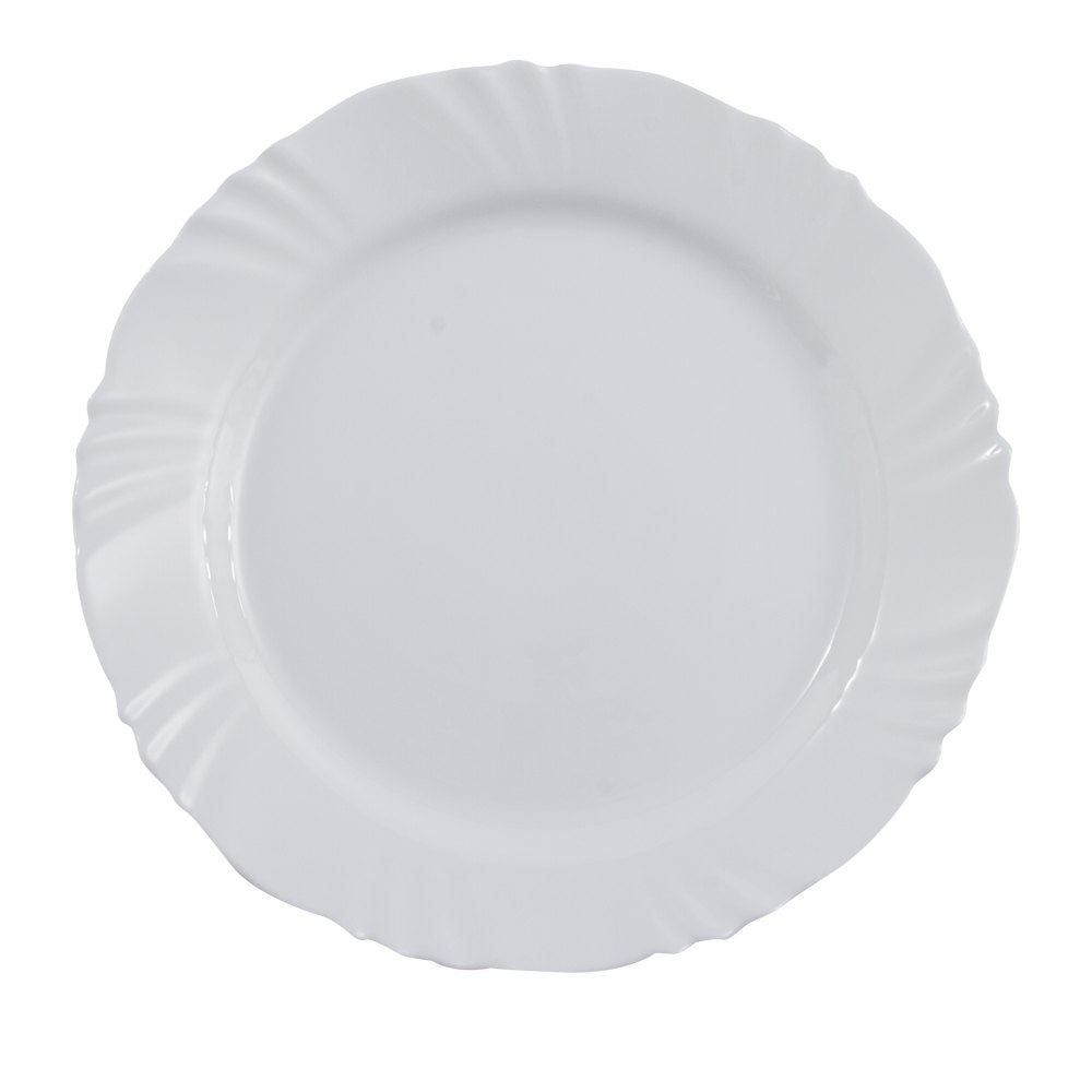 Prato Raso Opaline Pétala Nadir 25,5Cm - Branco