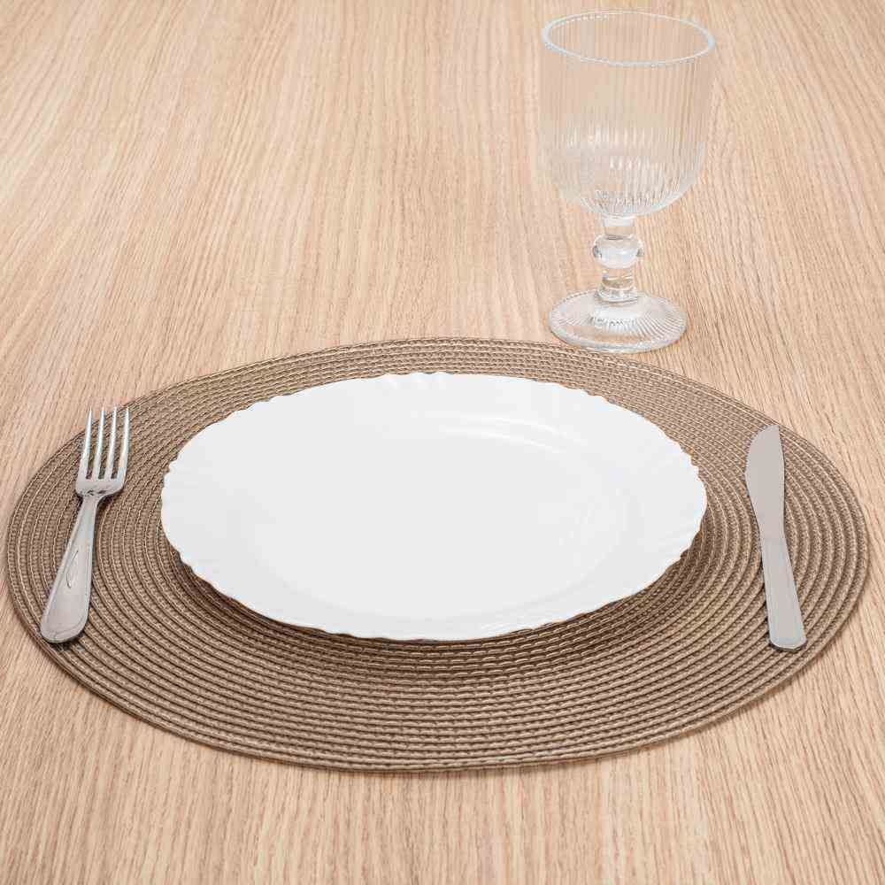 Prato Raso Opaline Pétala Nadir 25,5Cm - Branco