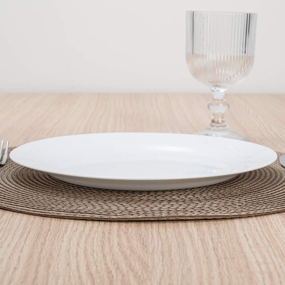 Prato Raso Opaline Menu Nadir 26,5Cm - Branco