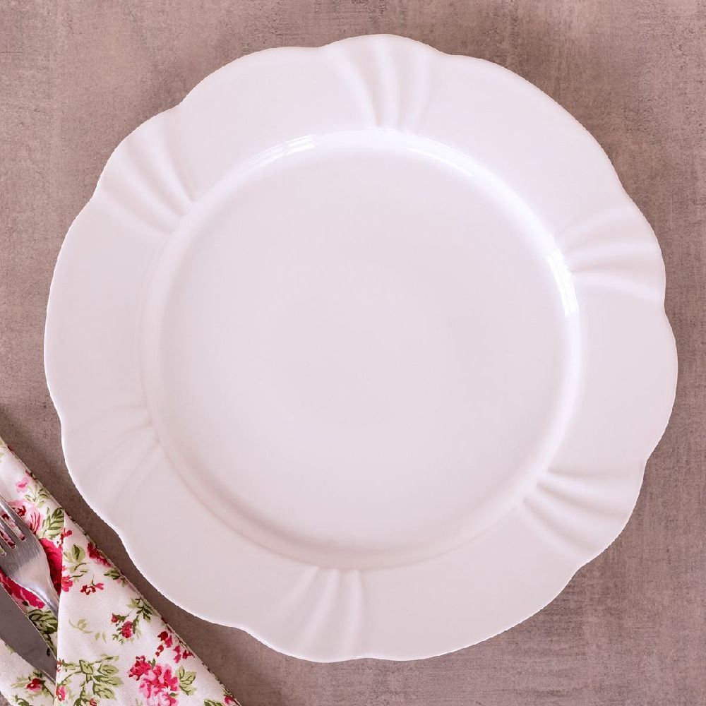 Prato Raso Oxford Soleil White 29Cm - Porcelana