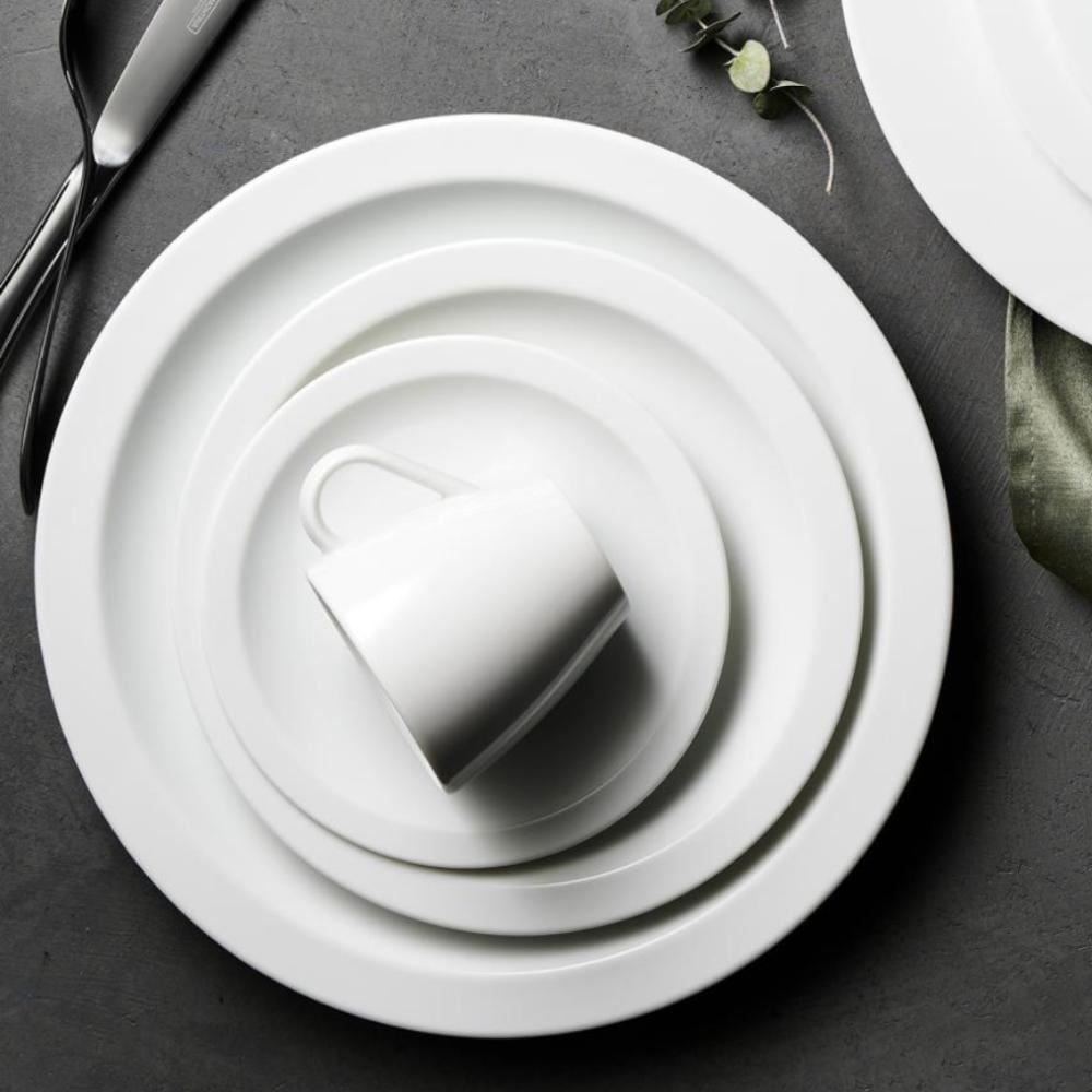 Prato Raso Porcelana Paola Tramontina 25,4 Cm - Branco