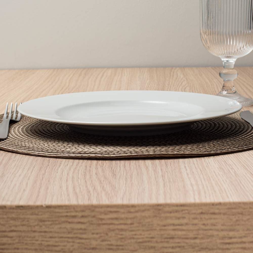 Prato Raso Maria Augusta Tramontina De Porcelana 27Cm - Porcelana Branca