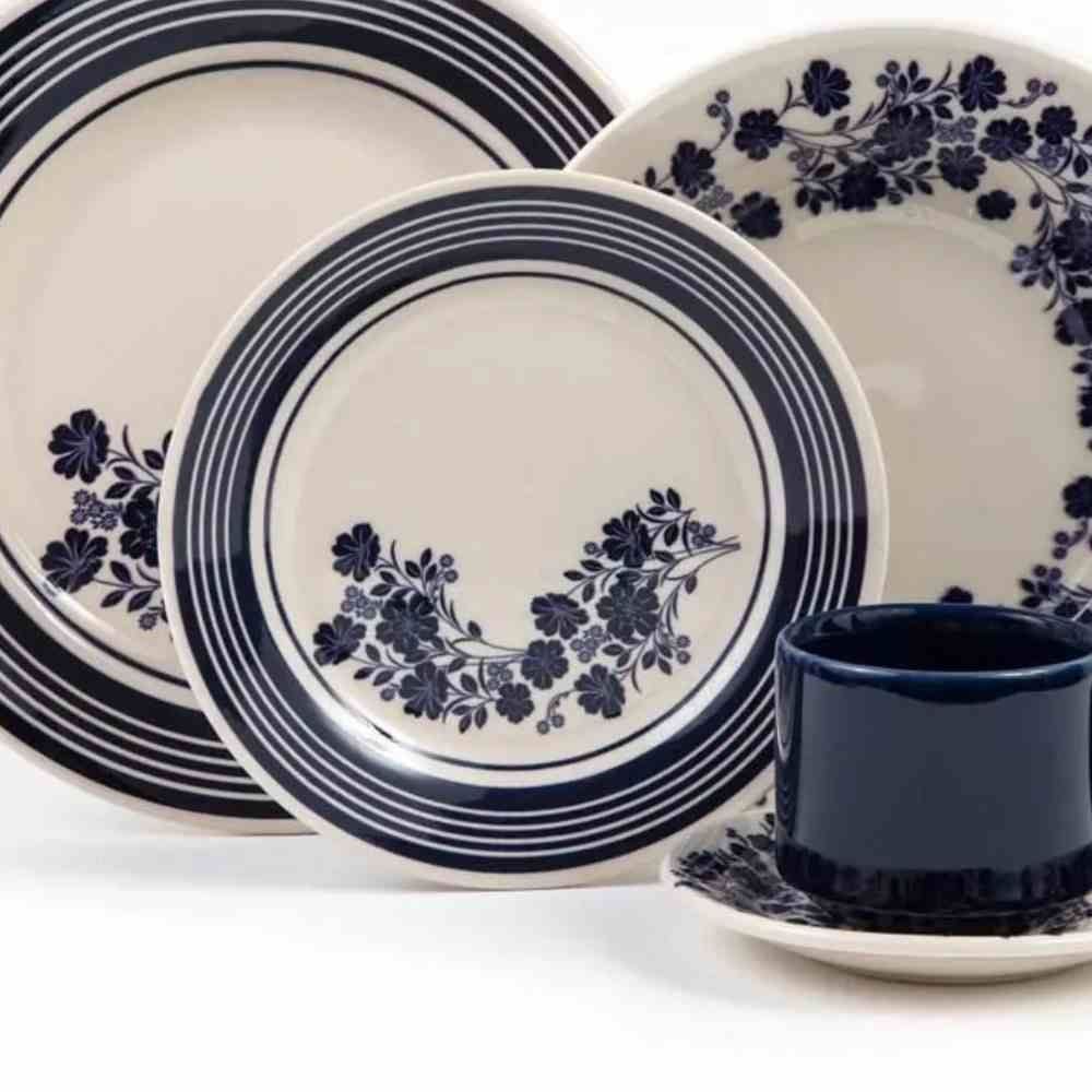 Prato Sobremesa Donna Nina Havan Casa 18Cm - Marinho