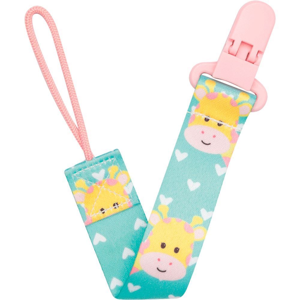 Prendedor De Chupeta Animal Fun Buba - Girafa