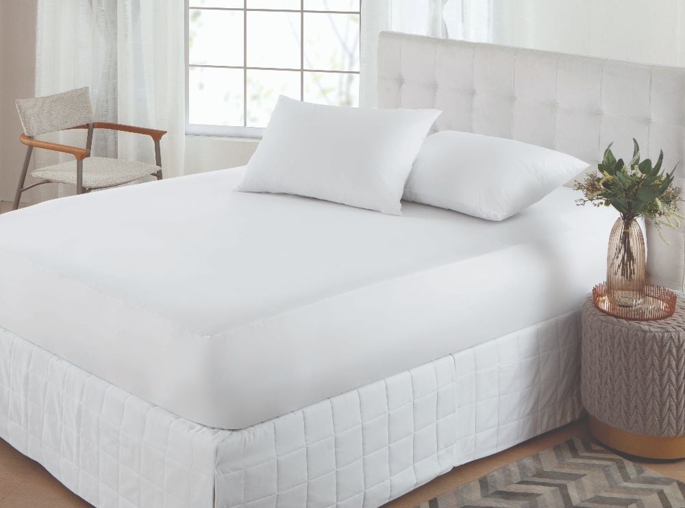 Protetor Para Colchão Malha Gel Solteiro - BRANCO