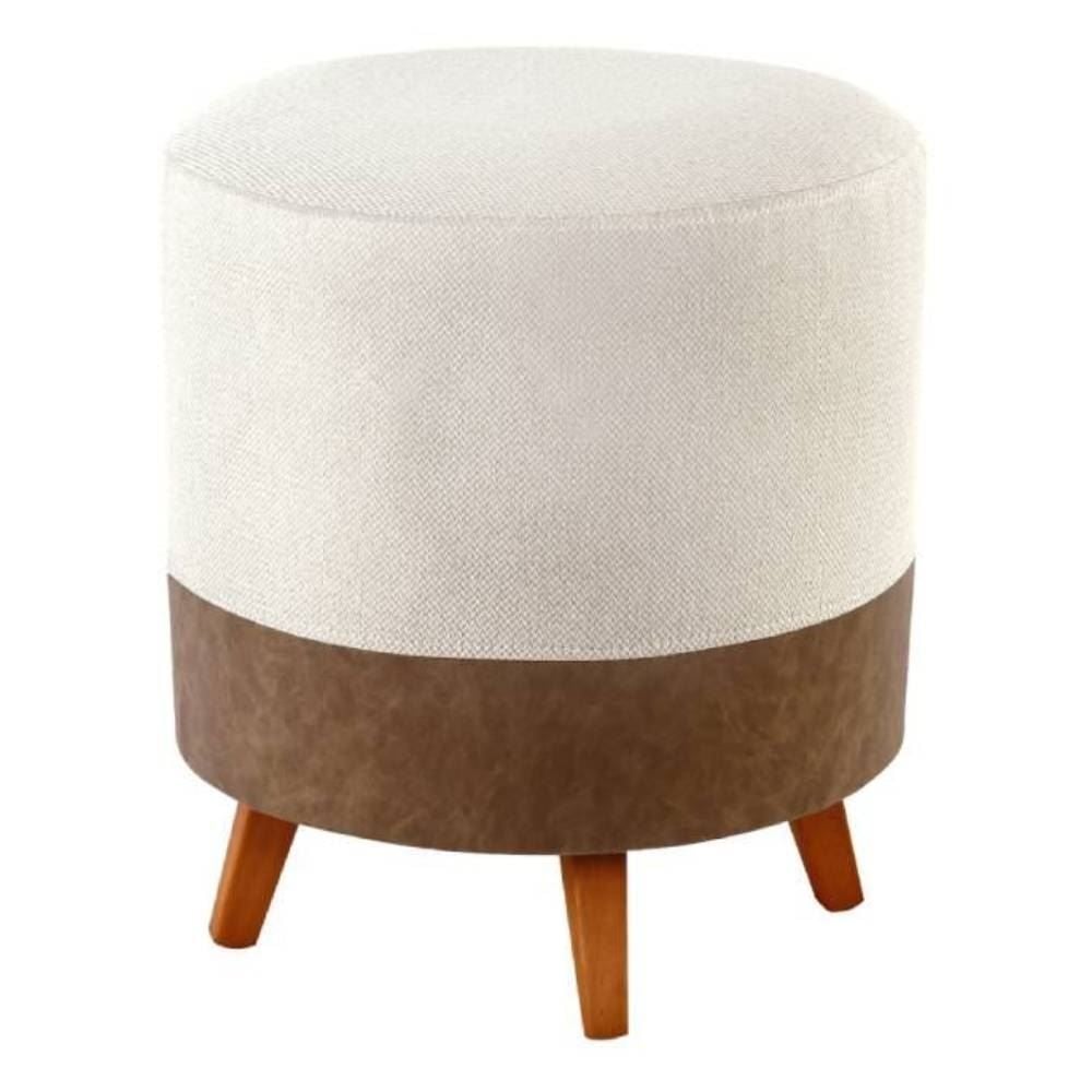 Puff Decorativo Barcelona Havan Casa - Marfim