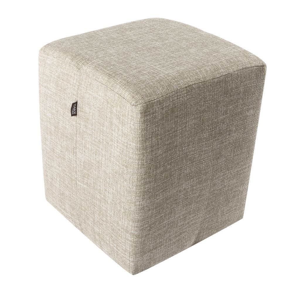 Puff Quadrado Decorativo Linho Havan Casa - Linho
