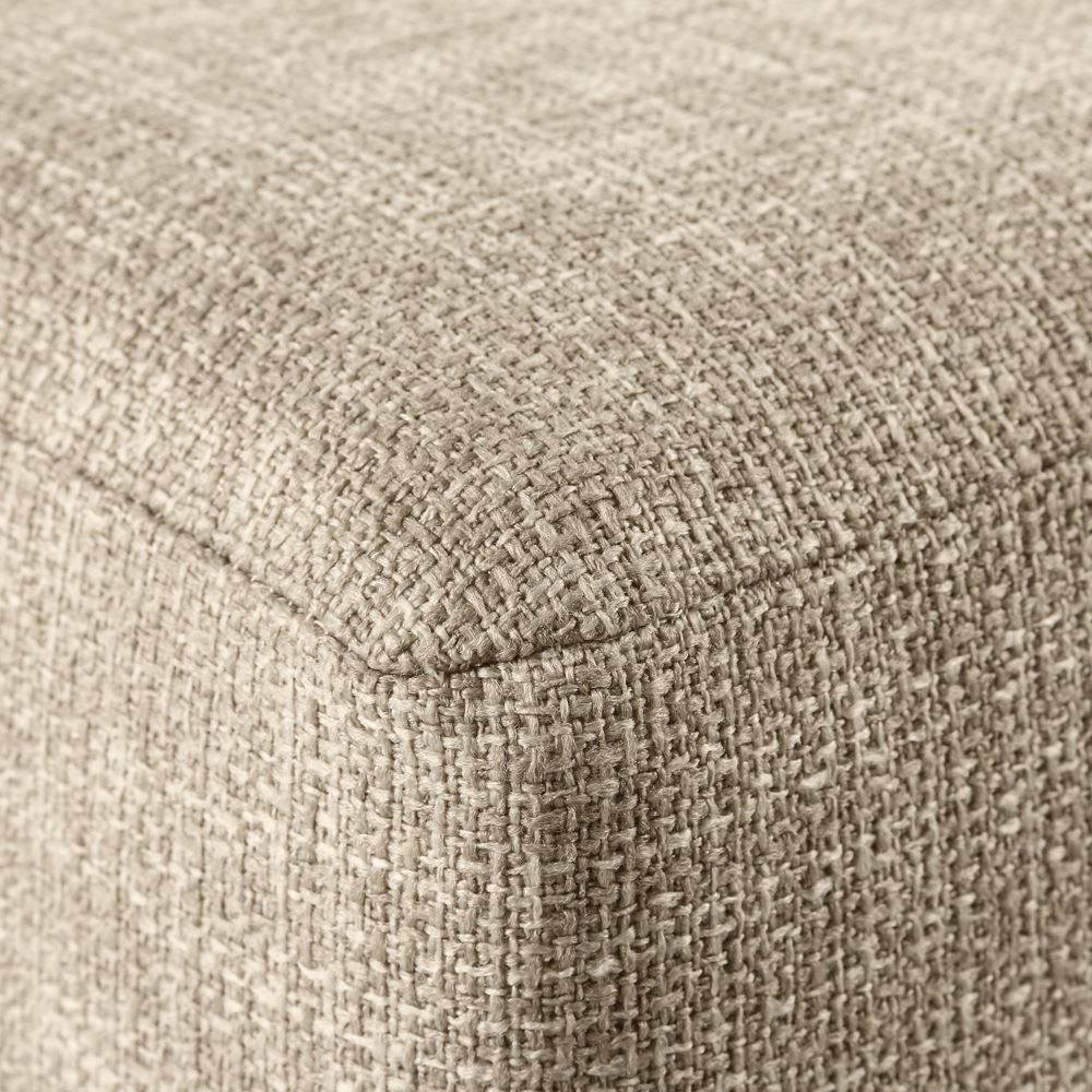 Puff Quadrado Decorativo Linho Havan Casa - Linho