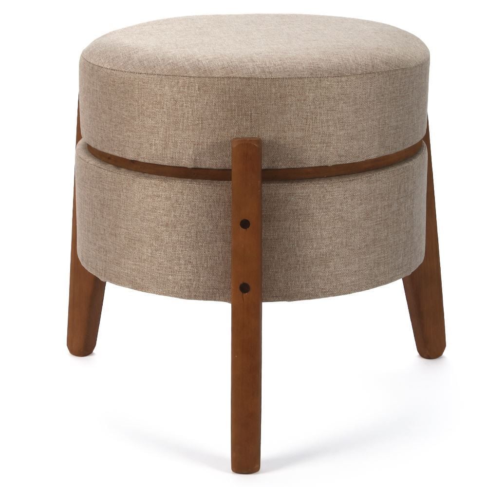 Puff Multiuso Jakarta 39X41 cm Havan Casa - Taupe