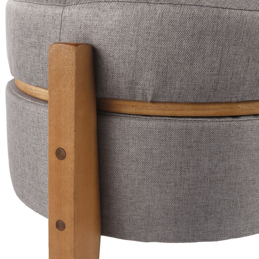 Puff Multiuso Jakarta 39X41 cm Havan Casa - Cinza