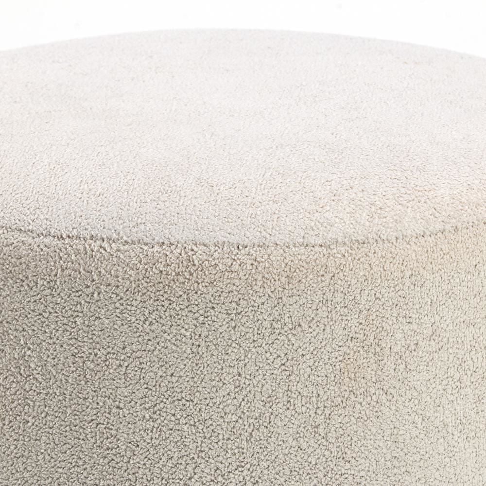 Puff Redondo Tecido Boucle Havan Casa - Natural