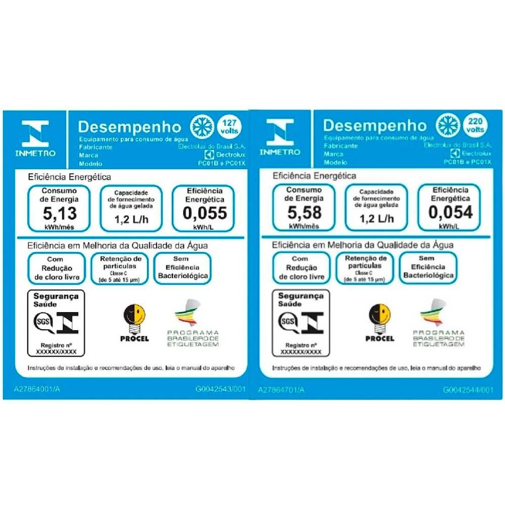 Purificador de Água Electrolux Com Compressor Experience PC01X