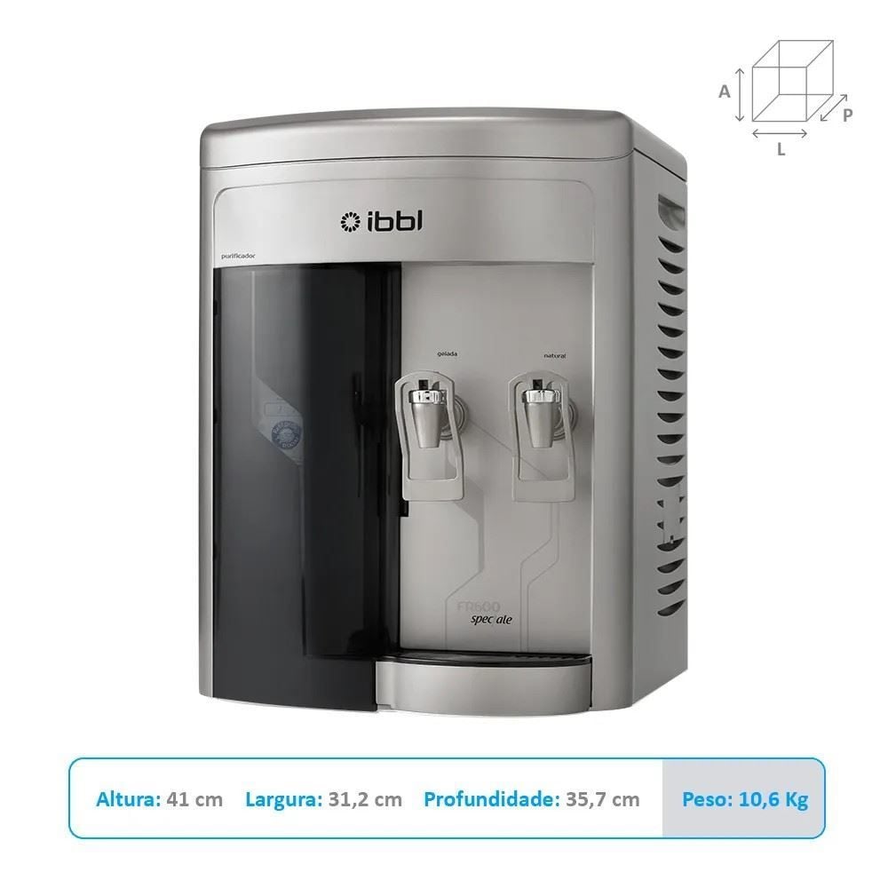 Purificador de Água IBBL FR600 Speciale com Compressor Prata