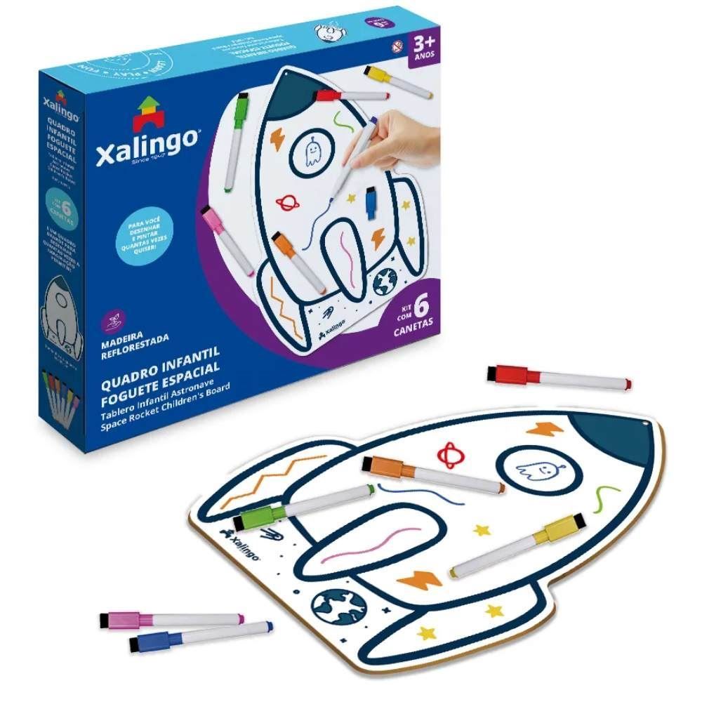 Quadro Infantil Foguete Espacial Xalingo - 12976