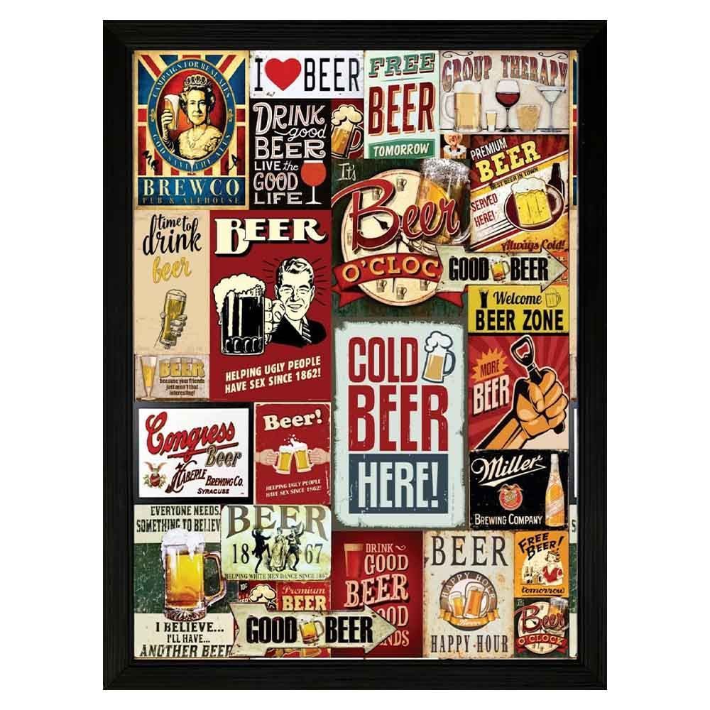 Quadro Retangular Fx Quadros 33Cm - Beer