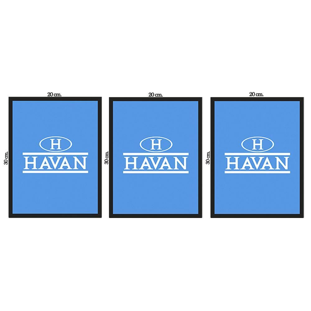 Quadros Decorativos Família 3 Peças - PLC00207